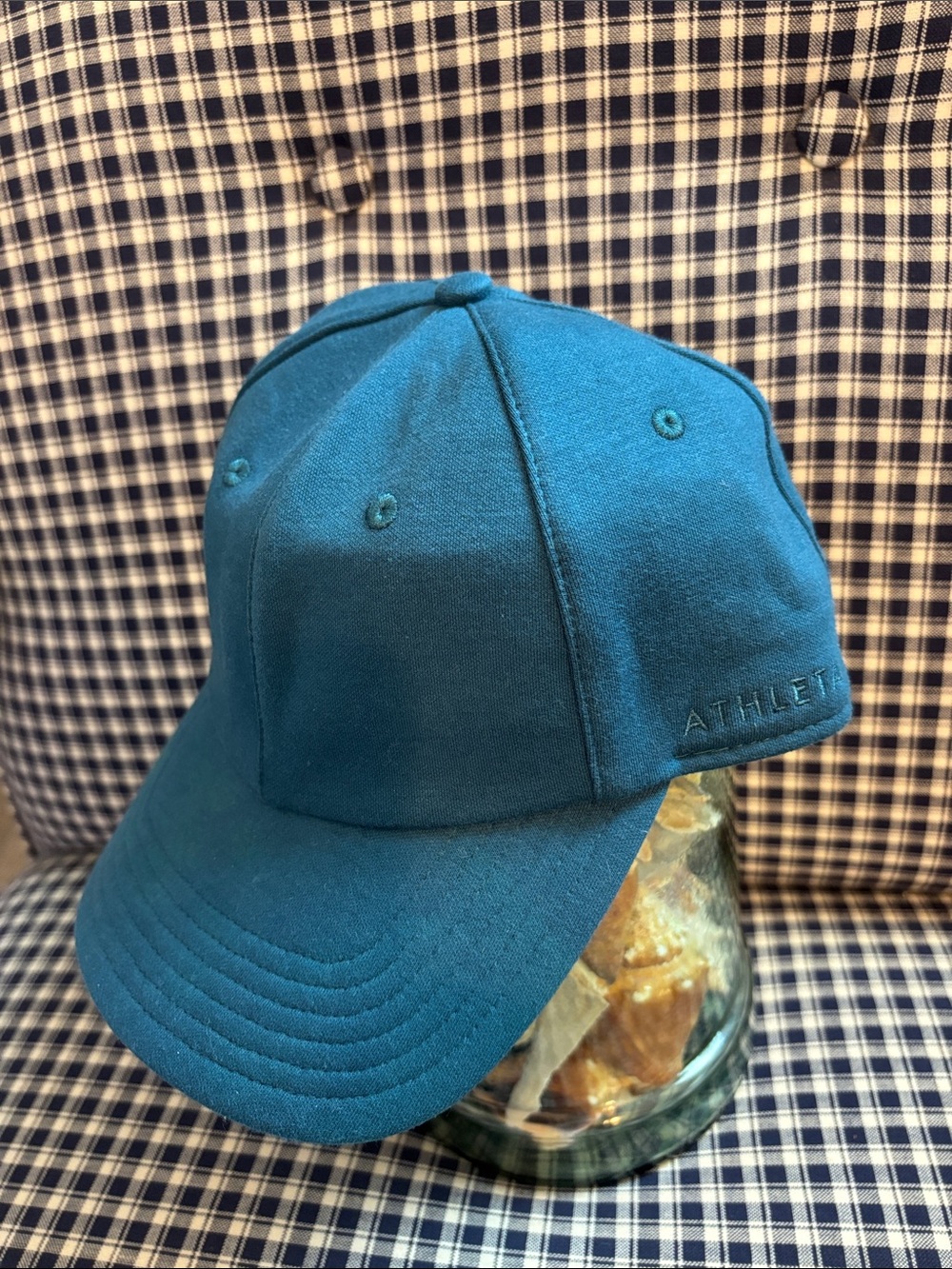 Athleta Triumph Kinetic Teal Cap with Subtle Logo